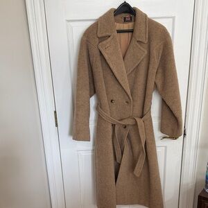 Elegant Tan Llama Hair Coat